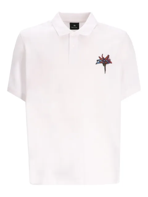 Paul Smith floral-detail polo shirt