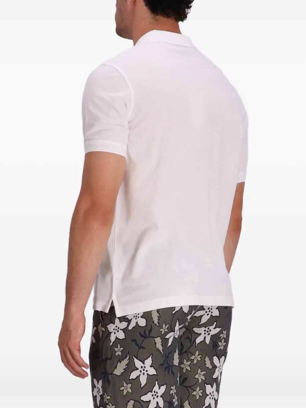 Paul Smith Poloshirt met bloemendetail Wit