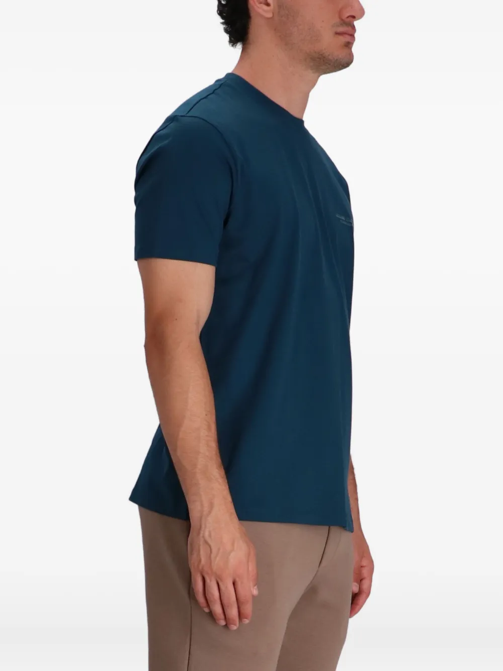 Armani Exchange T-shirt met logoprint Blauw
