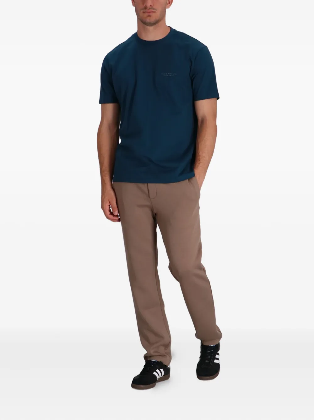 Armani Exchange T-shirt met logoprint - Blauw
