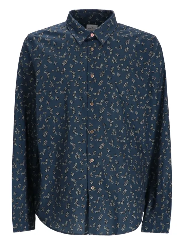 Paul Smith オールオーバープリント シャツ | ブルー | FARFETCH JP