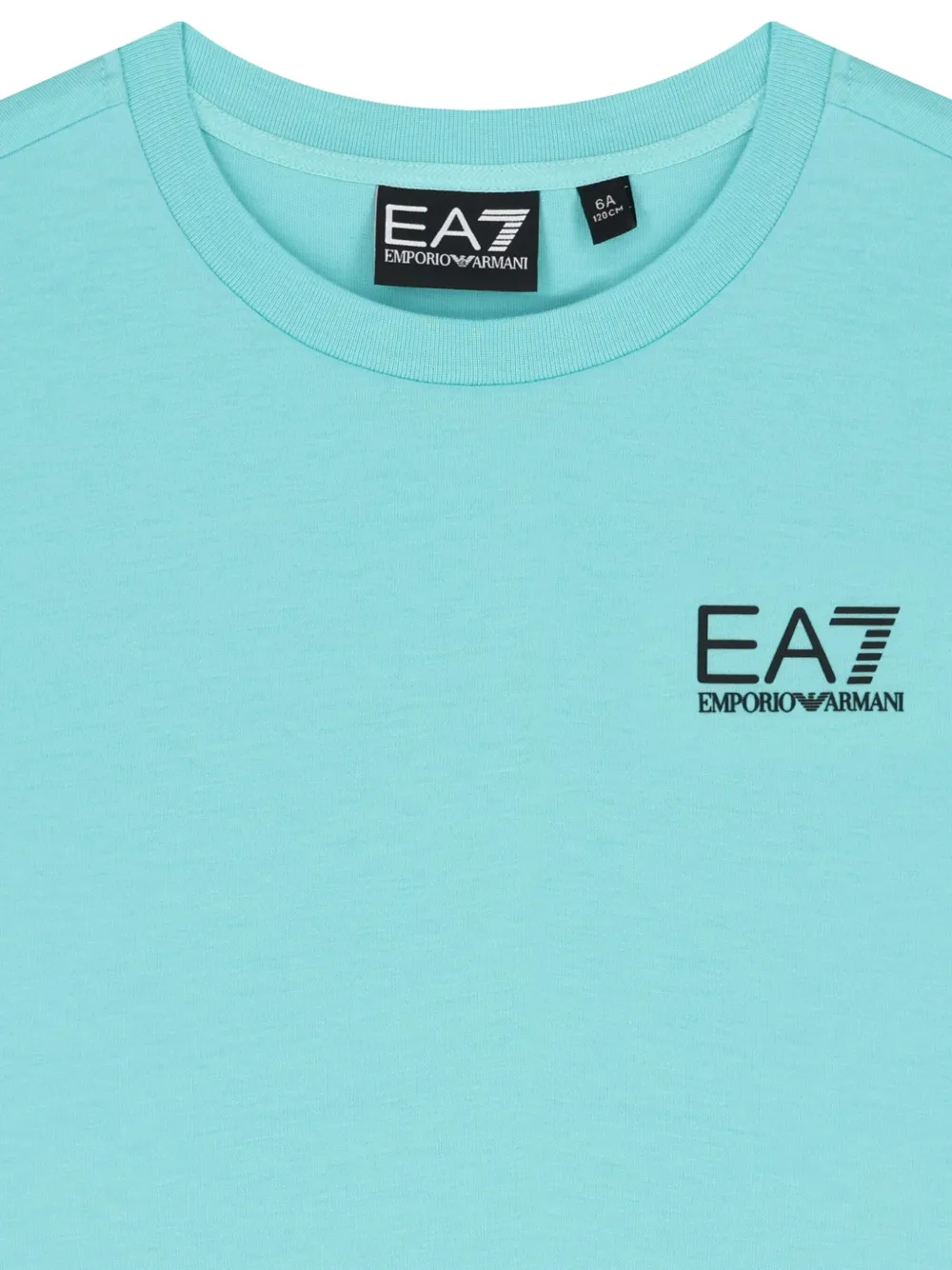 Emporio Armani Kids logo T-shirt Blauw