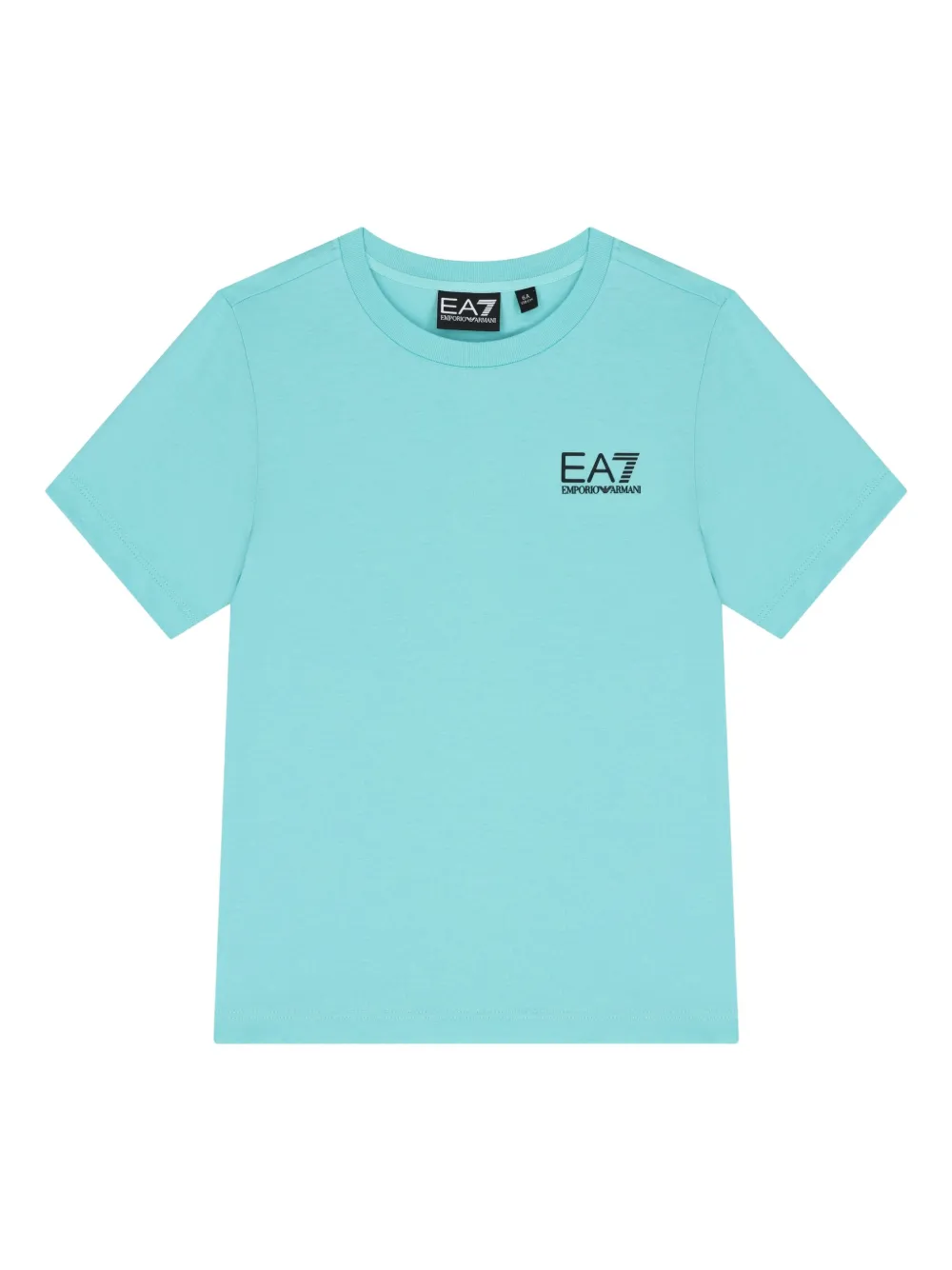 Emporio Ar i Kids logo T-shirt Blauw