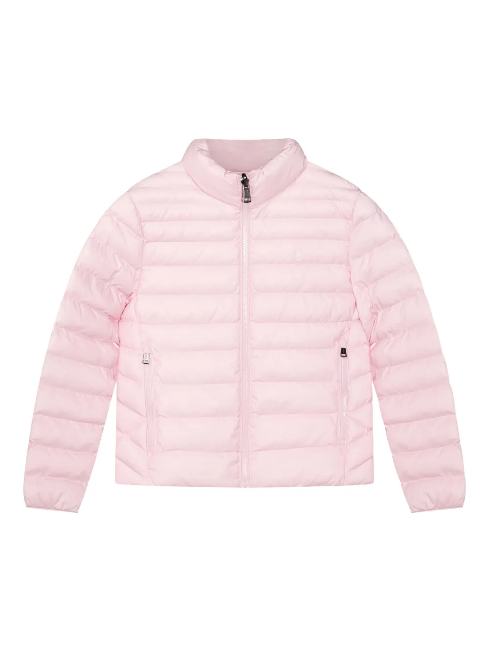 POLO RALPH LAUREN KIDS quilted zip-front jacket Roze