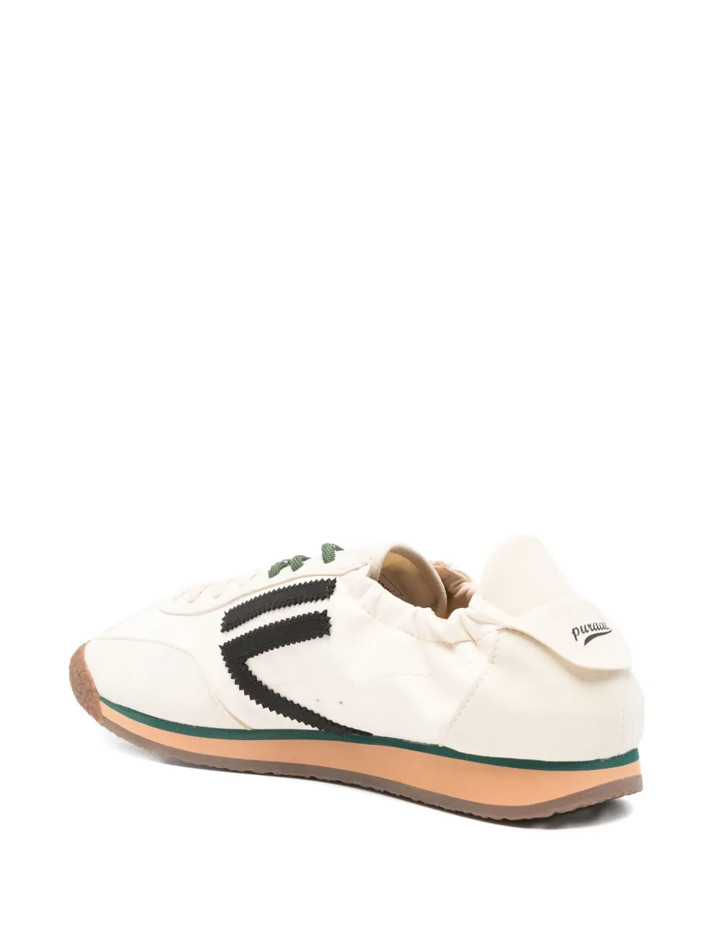 Puraai Panther stripe-detail sneakers Neutrals