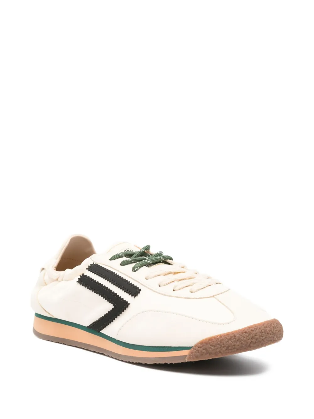 Puraai Panther stripe-detail sneakers Neutrals