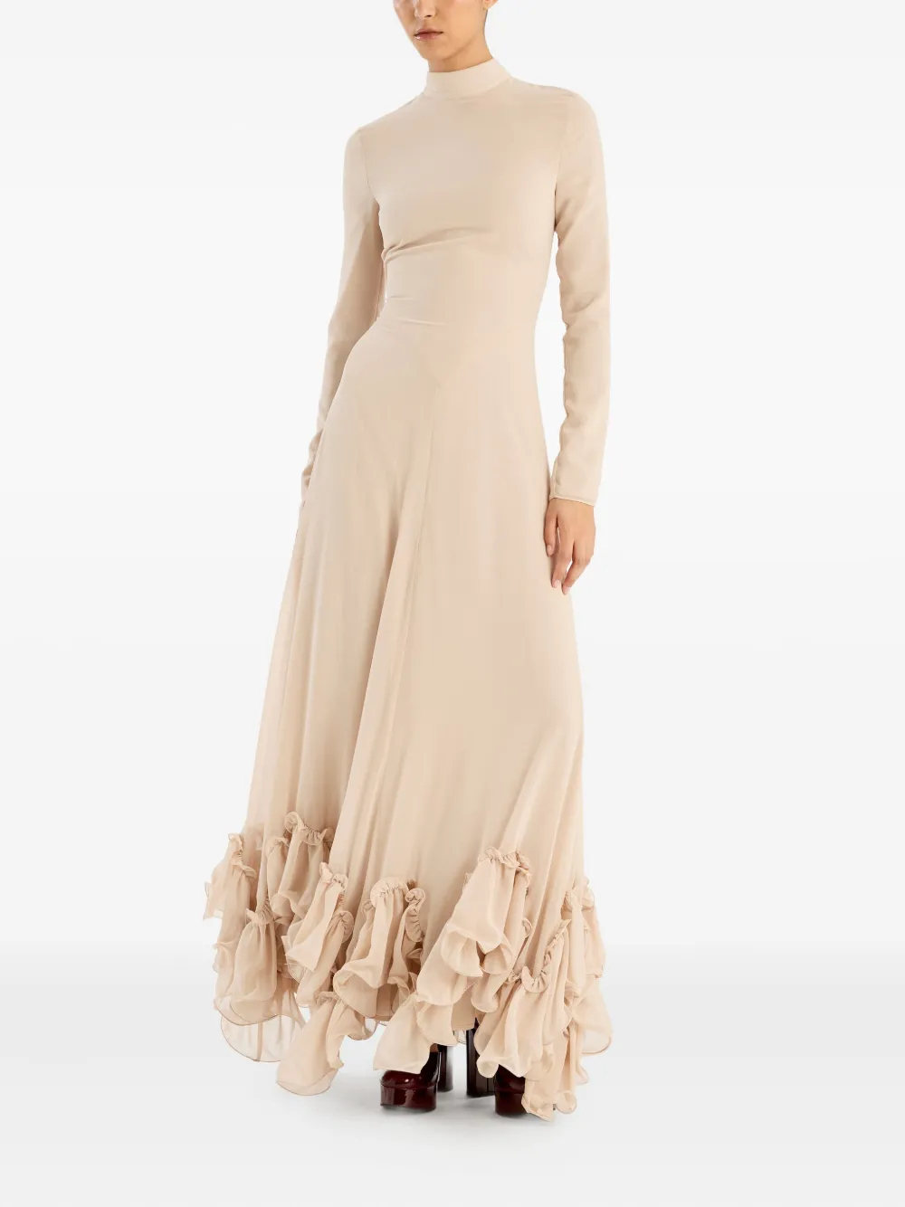 ROTATE BIRGER CHRISTENSEN chiffon ruffle maxi dress | Day Dresses | Image 2