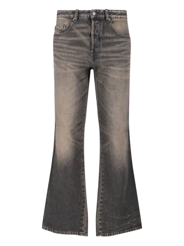 Diesel Bootcut Faded Jeans Grey FARFETCH GE