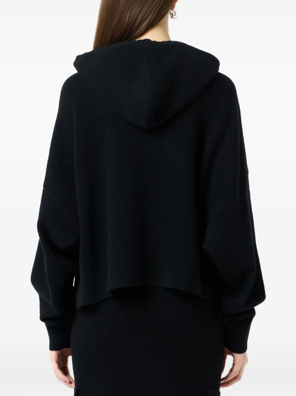 Blumarine Hoodie verfraaid met kristallen Zwart
