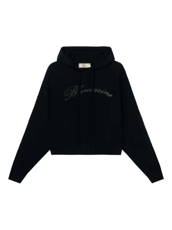 ブルマリン　パーカー Blumarine ビジュートリム パーカー | ブラック | FARFETCH JP
