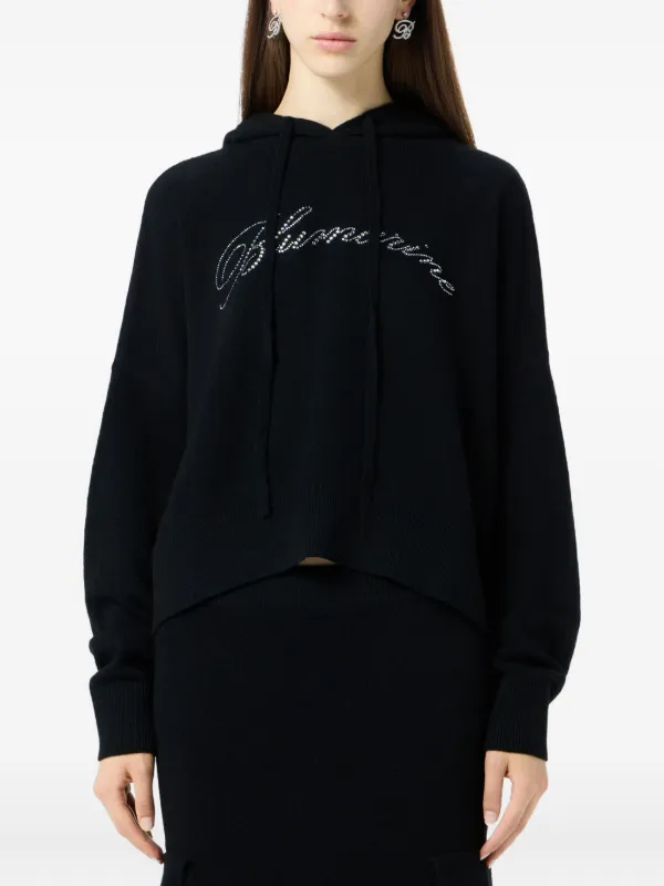 ブルマリン　パーカー Blumarine ビジュートリム パーカー | ブラック | FARFETCH JP