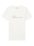 Blumarine crystal-embellished T-shirt - White