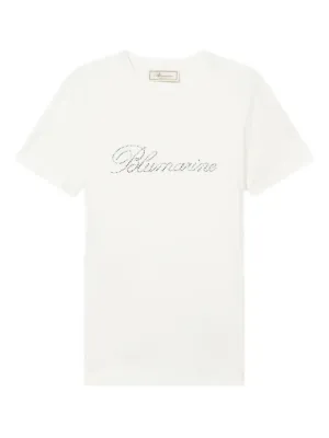 Y2Kテイスト【Blumarine】ブルマリン クリスタルロゴ Tシャツ Y2KラグランTシャツ DPB71190 – CRAMMY