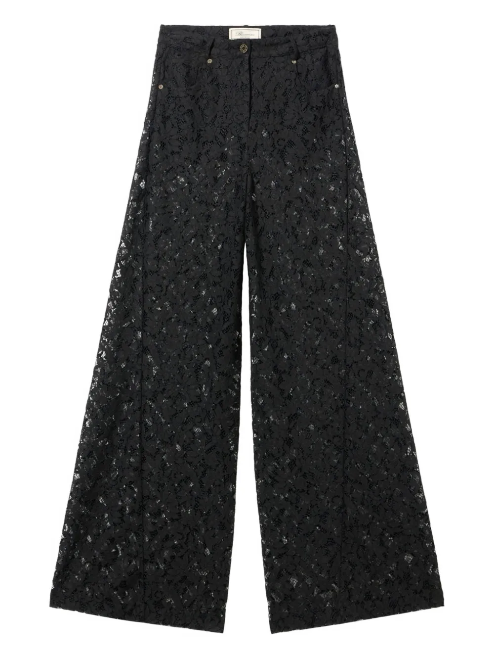 Blumarine Broek met rébrodé-kant Zwart
