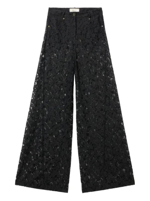 Blumarine rébrodé-lace trousers