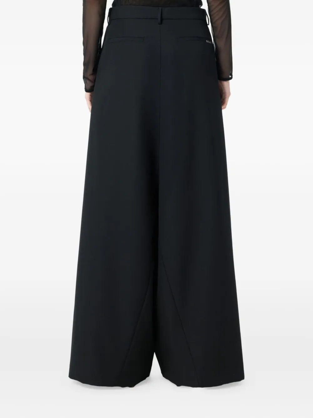 Blumarine Broek met wijde pijpen Zwart