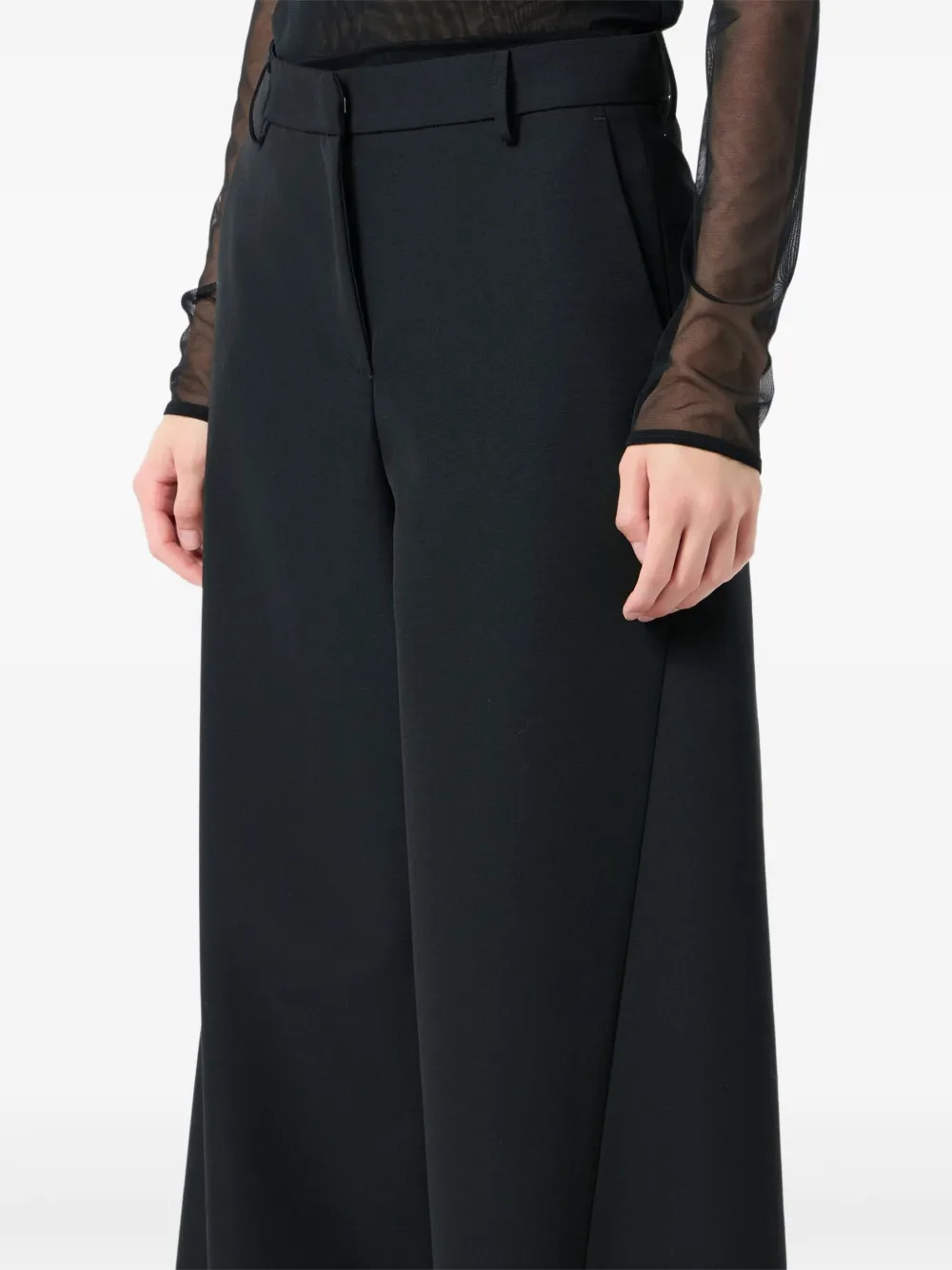Blumarine Broek met wijde pijpen Zwart