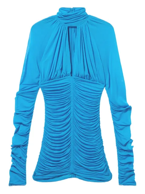 Blumarine vestido corto con cuello de tortuga
