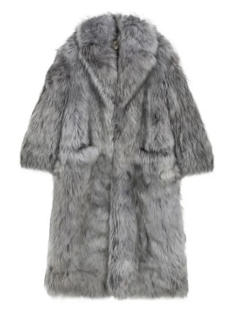 Blumarine manteau à revers larges