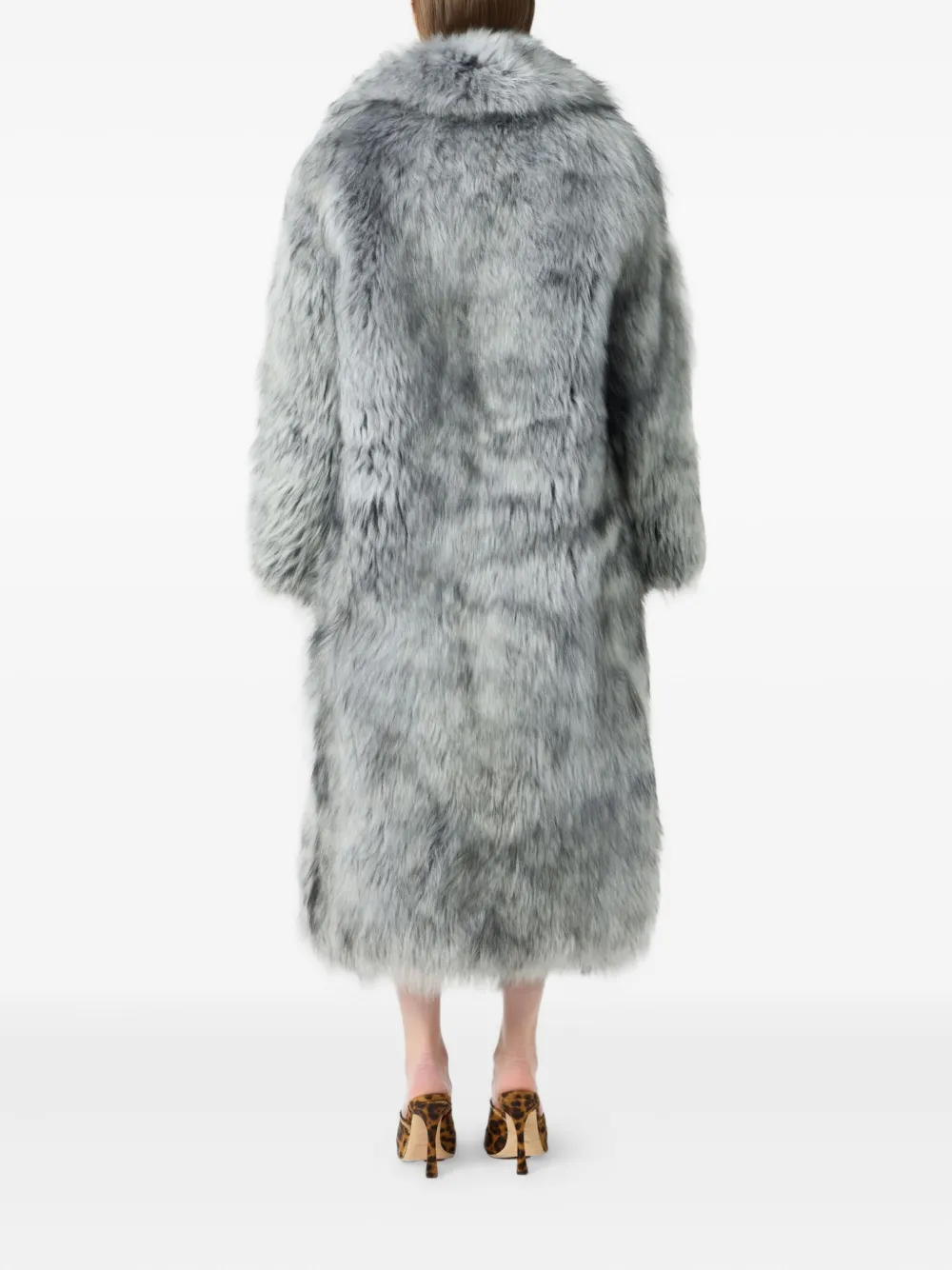 Blumarine Jas met brede revers Zwart