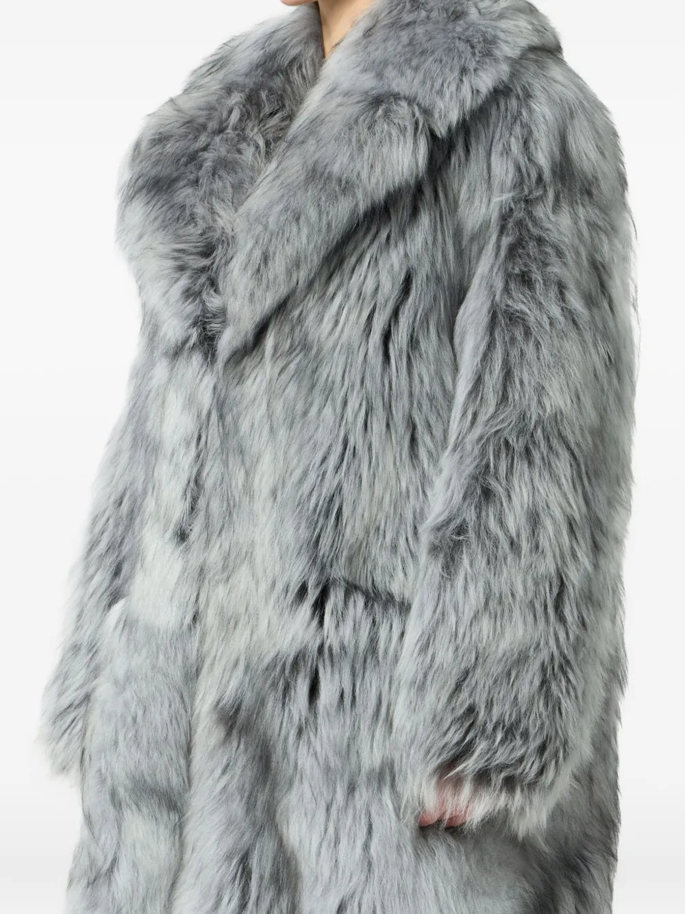 Blumarine Jas met brede revers Zwart