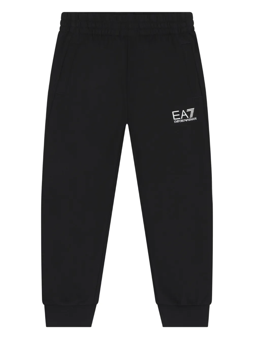 Emporio Ar i Kids logo-embellished track pants Zwart