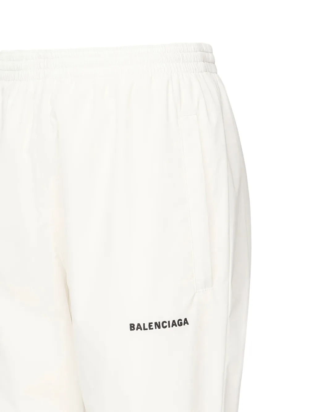 Balenciaga embroiderd-logo track trousers Wit