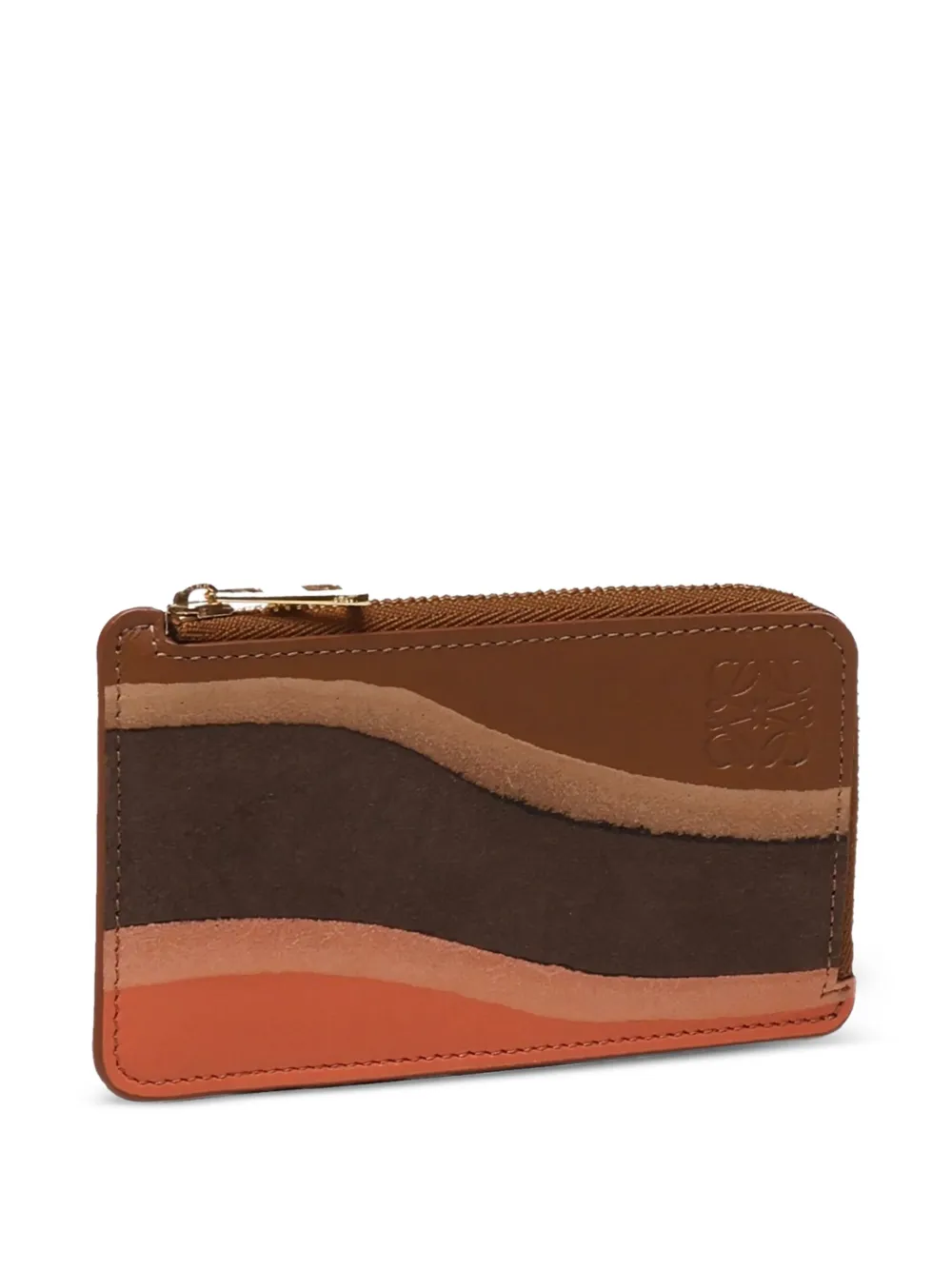 LOEWE Coin Landscape calfskin zip wallet - Bruin