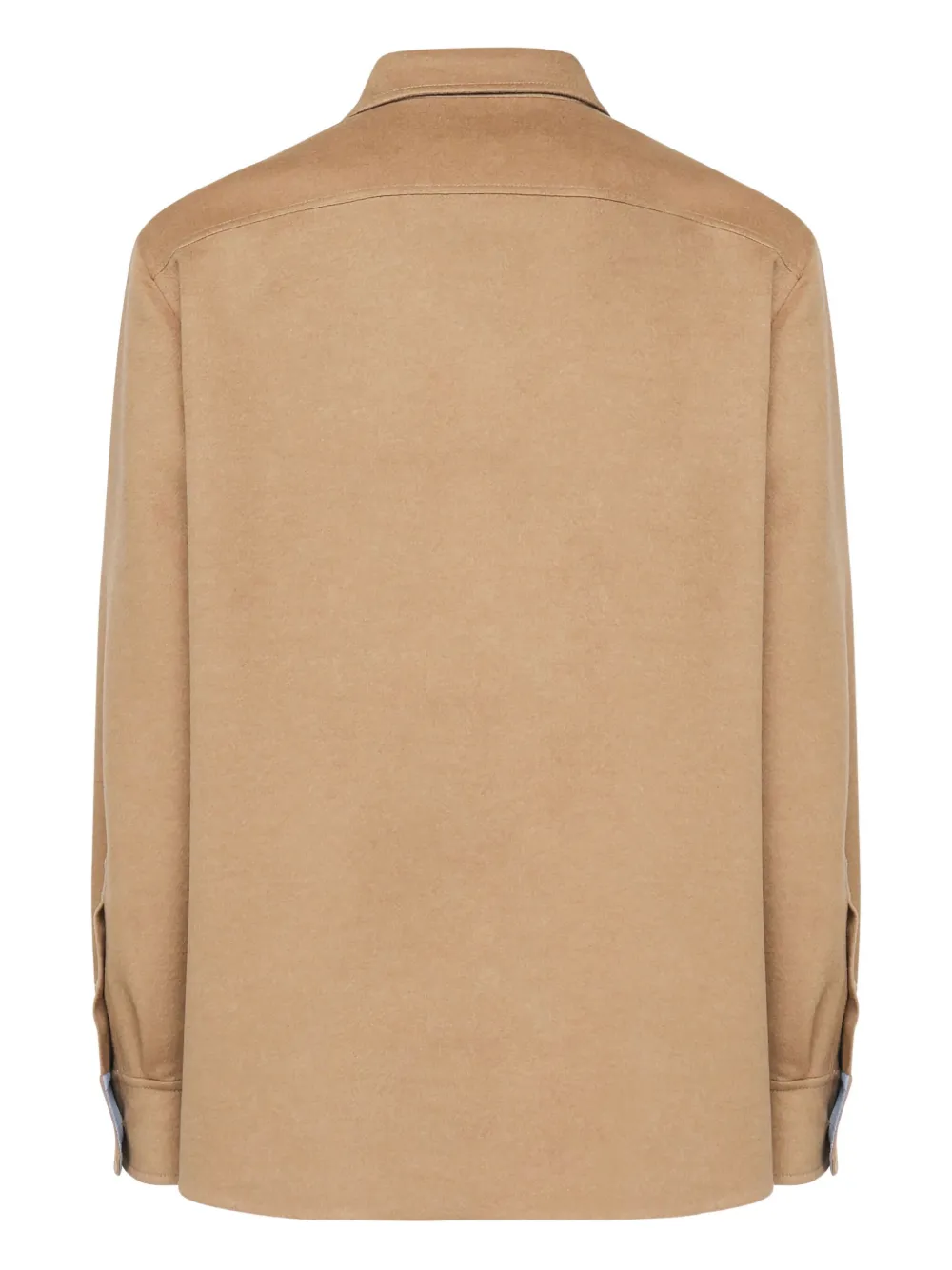 Loewe Long-sleeved Shirt Jacket In Brown