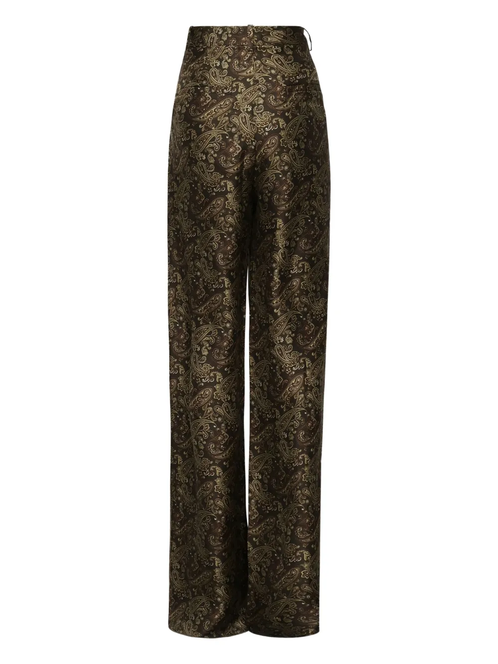Saint Laurent paisley-print trousers - Bruin