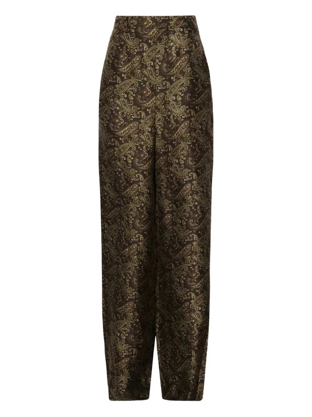 Saint Laurent paisley-print trousers - ブラウン Saint Laurent paisley-print trousers - ブラウン