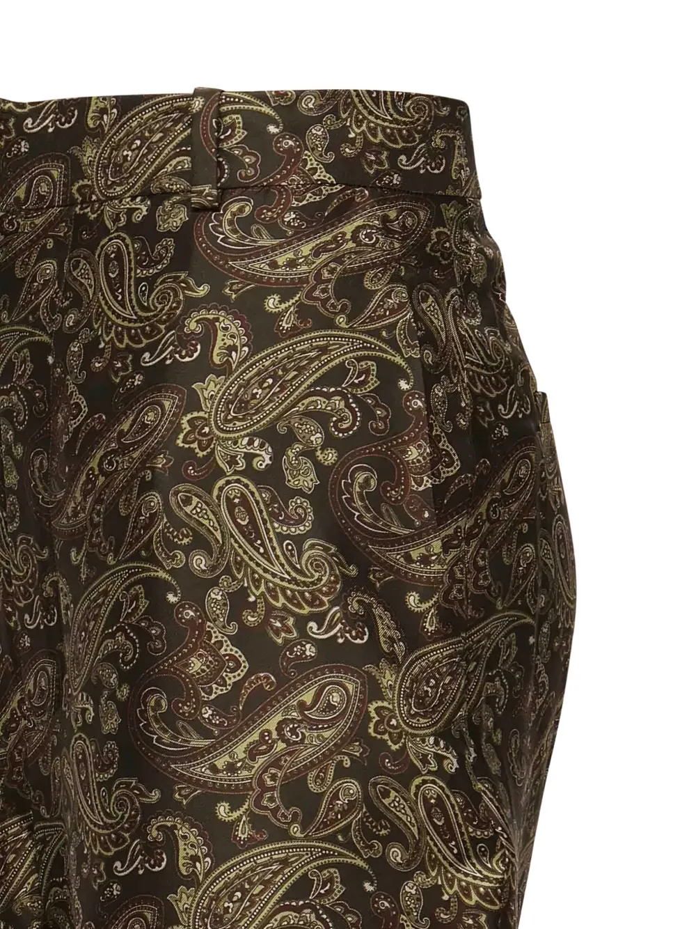 Saint Laurent paisley-print trousers Bruin
