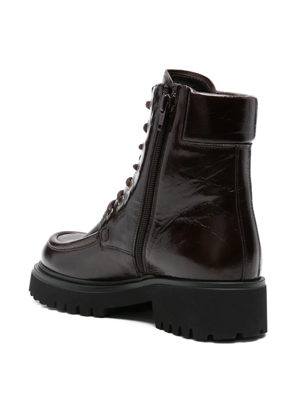 GUGLIELMO ROTTA Winfield leather boots Brown