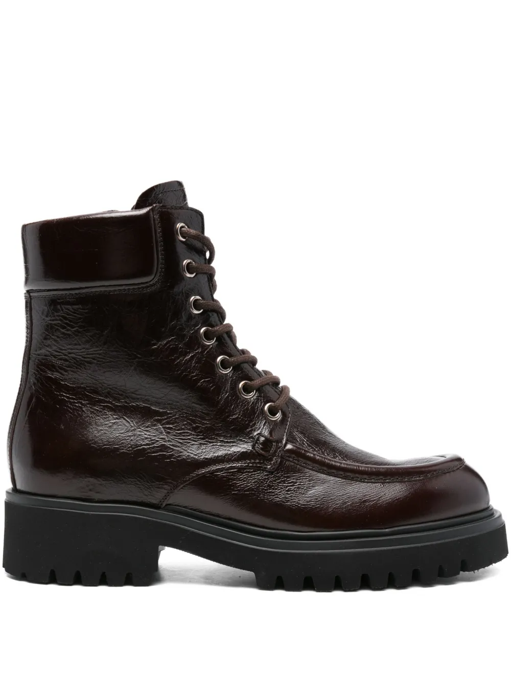 GUGLIELMO ROTTA Winfield leather boots Brown
