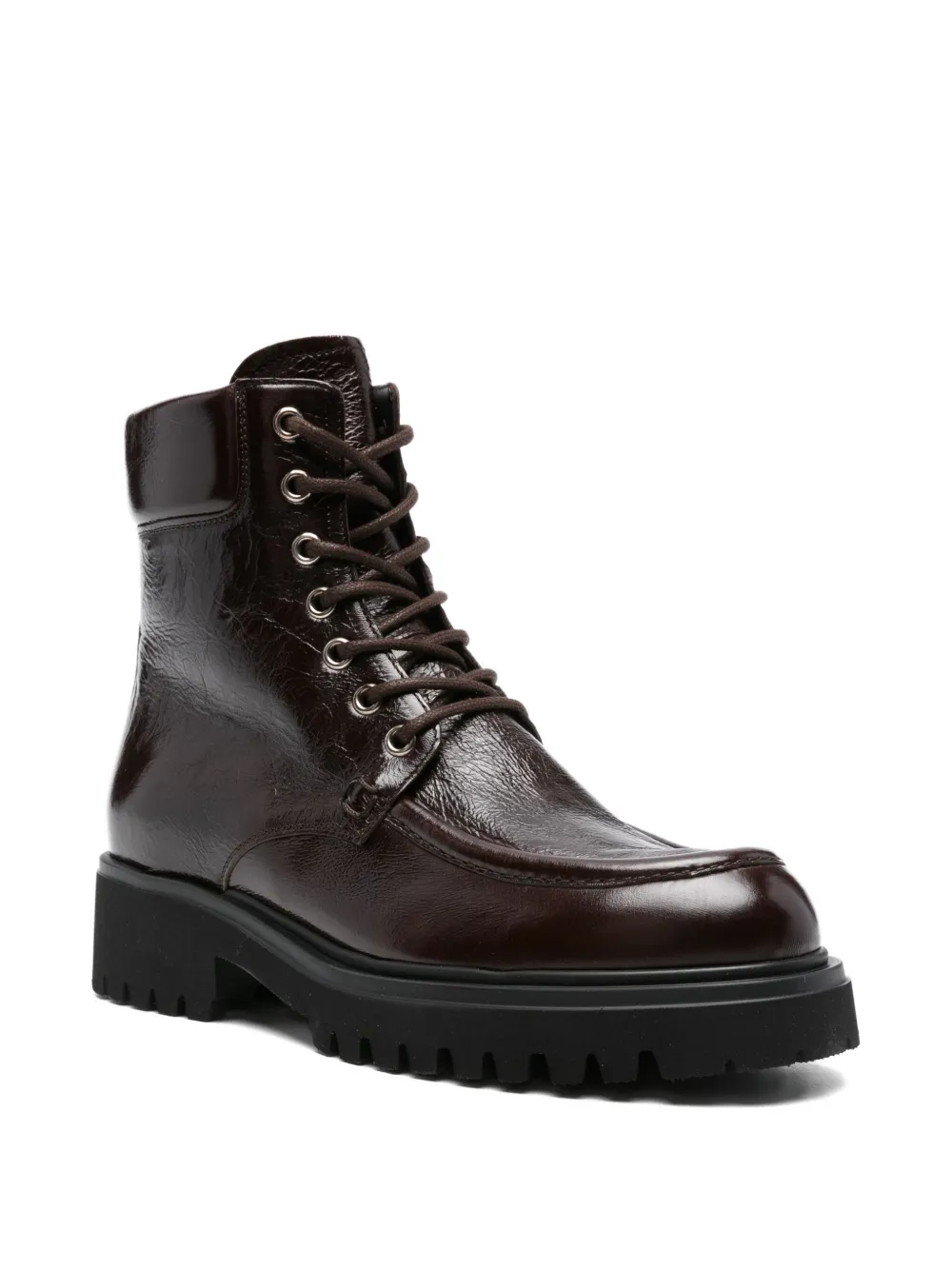 GUGLIELMO ROTTA Winfield leather boots Brown