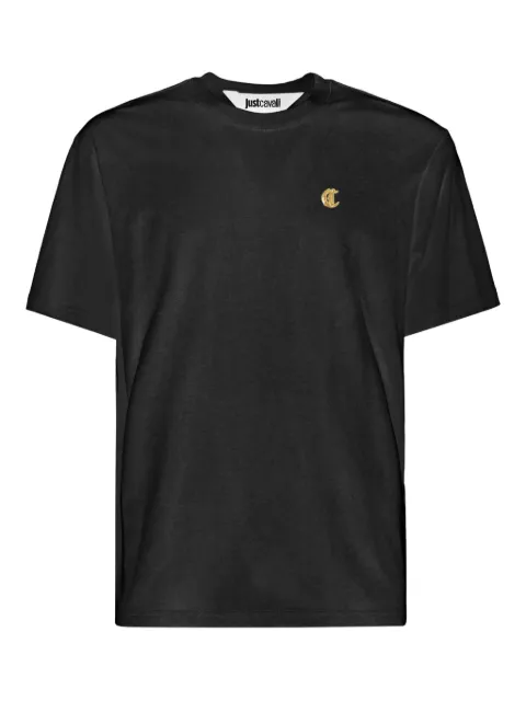 Just Cavalli logo-embroidered T-shirt