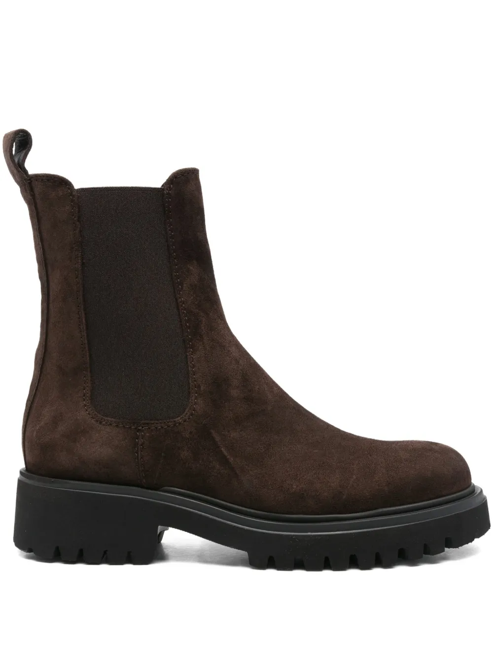 GUGLIELMO ROTTA suede chelsea boots Brown