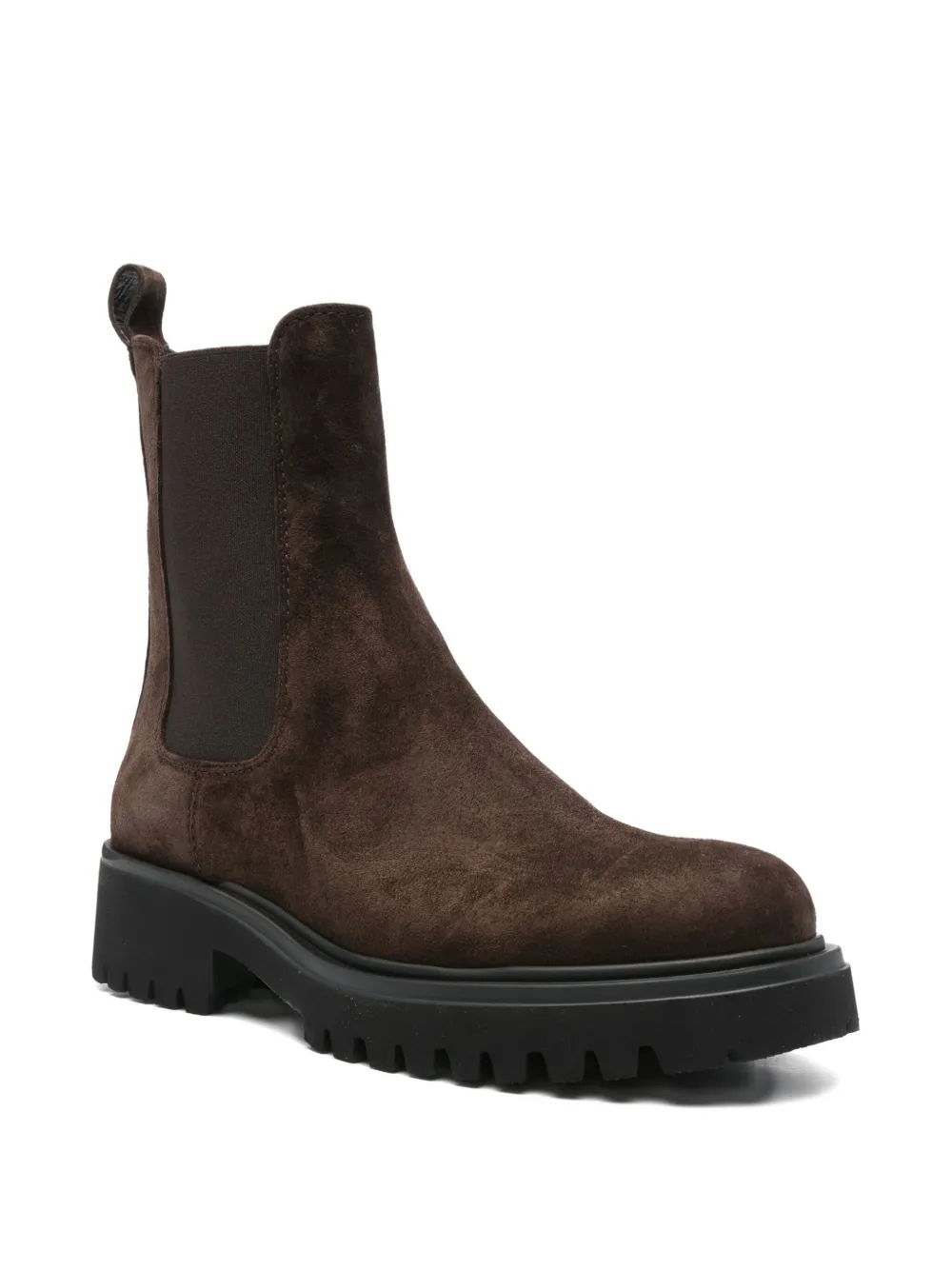 GUGLIELMO ROTTA suede chelsea boots Brown
