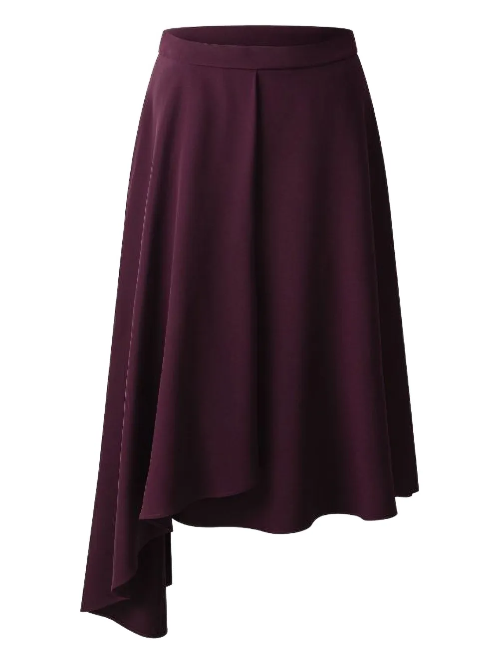 Shanghai Tang draped asymmetric skirt | Purple | Image 1