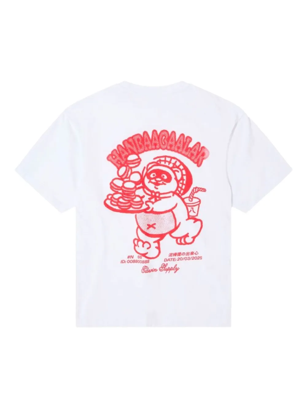 Edwin graphic-print T-shirt Wit