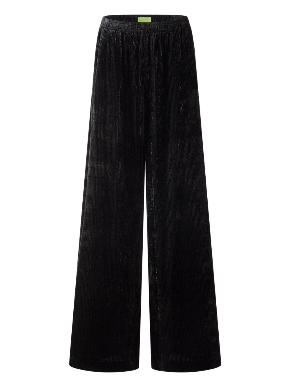 velvet wide-leg trousers