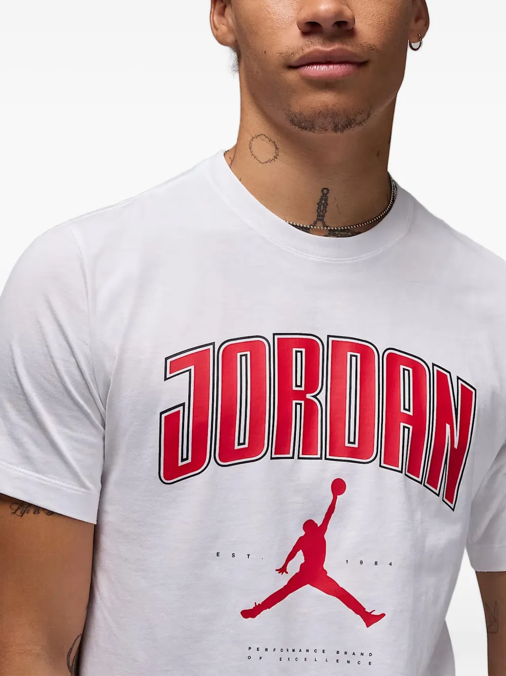 Nike T-shirt met logoprint Wit