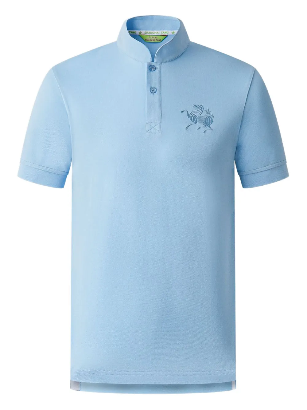 horse-star-embroidered polo shirt