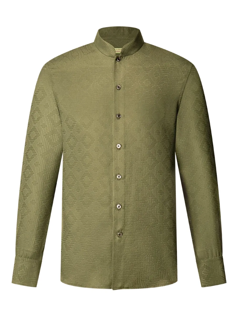 jacquard long-sleeve shirt