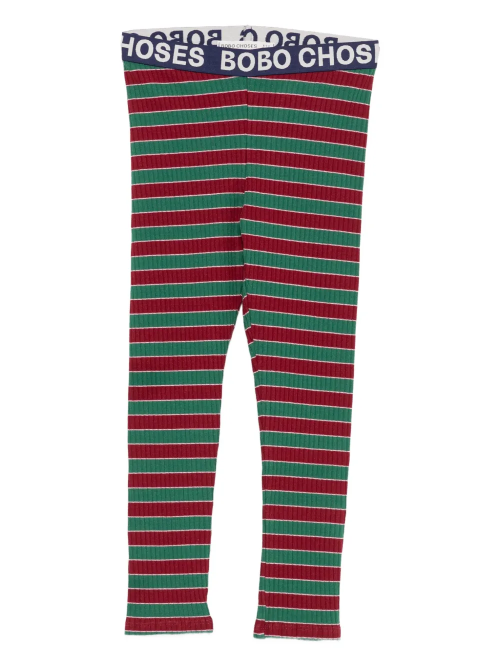 Bobo Choses Striped Ribbed Leggings In Multi