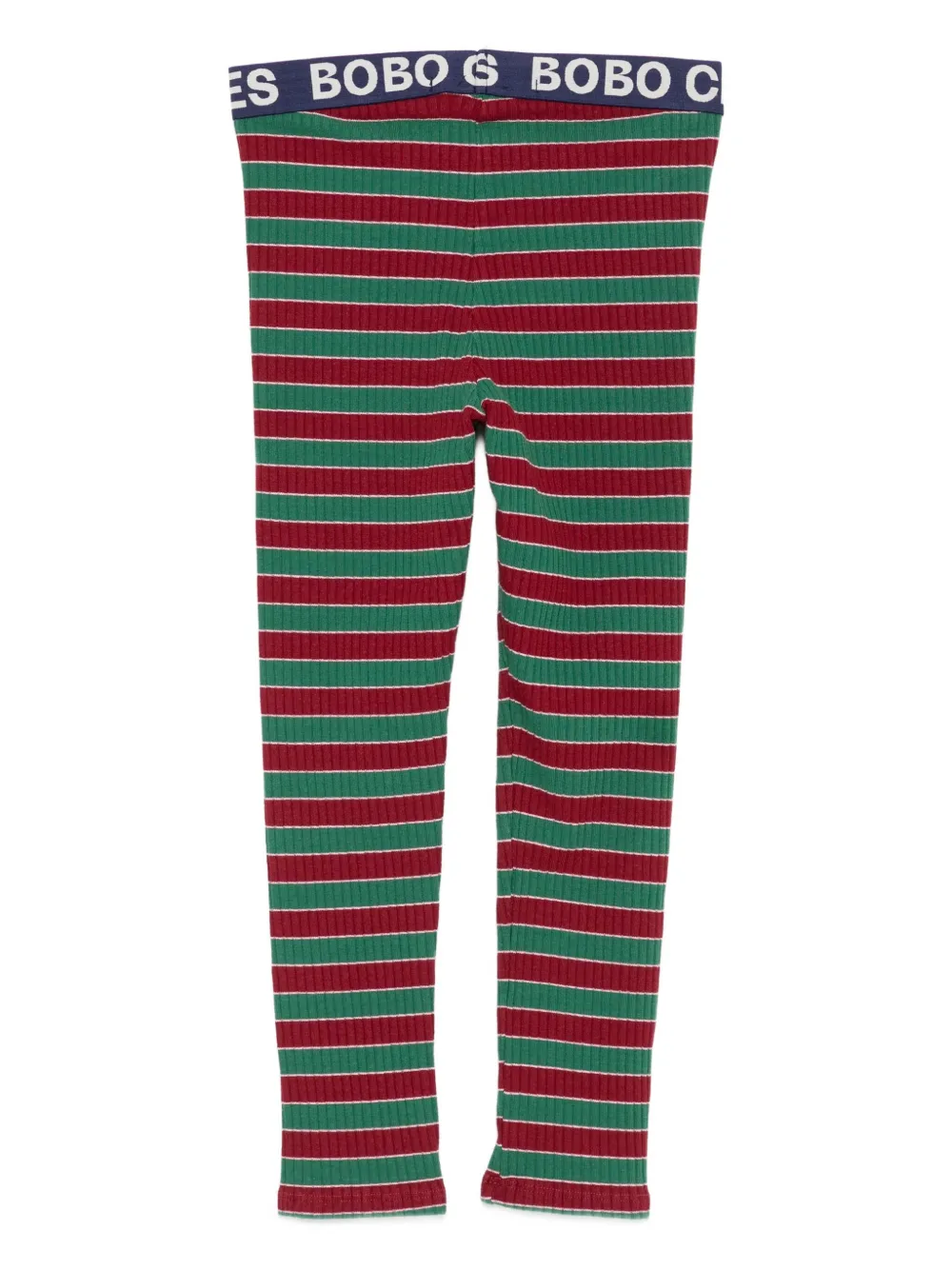Bobo Choses Gestreepte geribbelde legging Rood