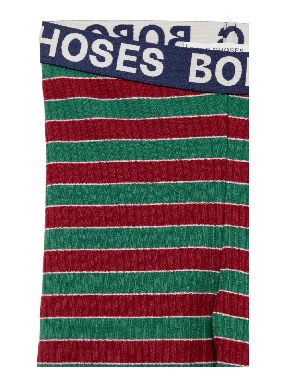 Bobo Choses Gestreepte geribbelde legging Rood