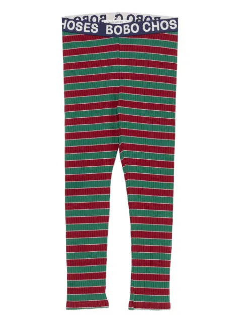 Bobo Choses striped ribbed leggings