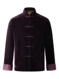 Shanghai Tang velvet horse-pattern jacket - Purple