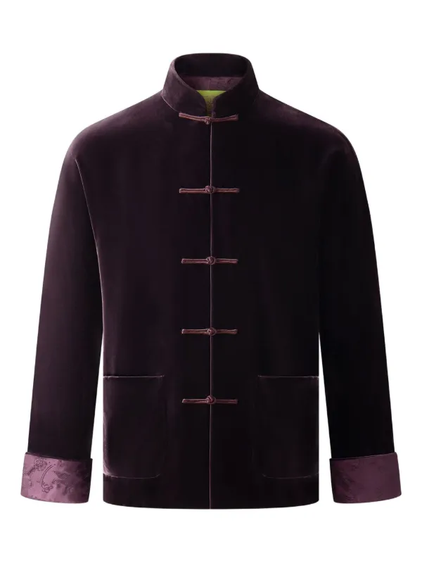 シャンハイタン　ジャケット Shanghai Tang ベルベット ジャケット | パープル | FARFETCH JP